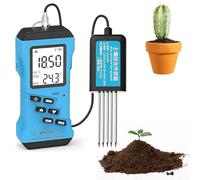 Probador de suelo de jardín, herramienta profesional de alta sensibilidad para pruebas precisas de pH y humedad sin aplicación, ideal para granjas y jardines