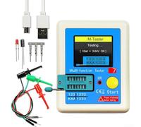 Probador de transistores LCR-T7, medidor multifunción con pantalla a color de 3.5 pulgadas, detección automática NPN PNP MOSFET diodo condensador resistencia para reparación electrónica