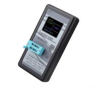 Probador de transistores M328, medidor de inductancia de capacitancia de pantalla a color de 1.8 pulgadas, identificador automático de componentes para ingenieros NPN PNP MOSFET (negro)