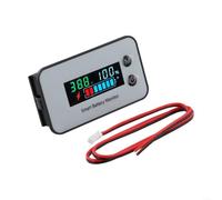 Probador de voltaje DC 7-100V, para indicador de capacidad de batería con pantalla a color, porcentaje de carga preciso para vehículos eléctricos (A)
