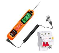 Probador De Voltaje DC | Lector Para Herramientas De Diagnóstico - Pantalla Digital LED para Fusibles con Cable Extensible y Sonda,Para Caravanas Remolques y Camiones