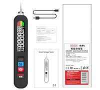 Probador de voltaje digital BSide S4X con función NCV para detección de fuga de línea eléctrica