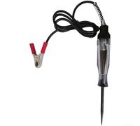 Probador de voltaje LED digital Pluma 6-12V Luz de prueba de circuito con sonda de acero para coche, motocicleta, barco, inspección de cableado de remolque (A)