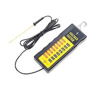 Probador de Voltaje para Cercas Eléctricas, 12KV/2000-12000V Comprobador de Vallas con 8pcs Indicador LED, Portátil Pastor Electrico Cerca Eléctrica Adecuado para Granja (A)