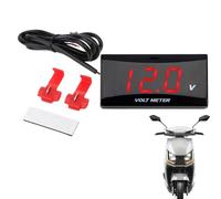 Probador De Voltaje - Probador Eléctrico De Pantalla LCD | Medidor De Batería De Motocicleta Voltímetro,Para Coche Automotriz Motocicleta Camión Camping-Car Quad Pick-Up Sedan Scooter Tablero De