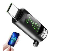 Probador de Voltaje USB - Conector de Extensión Digital,Pantalla Digital en Tiempo Real 40Gbps 240W para Auriculares, Ordenador, Impresora, Tableta, Portátil