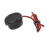 Probador de voltímetro digital LED de doble cable redondo de 5 a 100 V CC - Resistente al agua y al polvo para monitoreo de circuitos de CC de automoción, vehículos eléctricos, motocicletas y solares