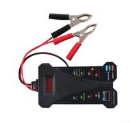 Probador digital de batería de coche de 12 V con voltímetro y probador de carga para diagnósticos precisos de batería y alternador en sistemas de 4 a 20 V con pantalla retroiluminada y protección de