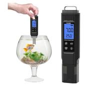 Probador Digital de calidad del agua 5 en 1, salinidad, PH, temperatura, EC y medidor TDS for potable hidropónica,Extensamente probado