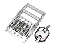 Probador digital de fuerza de agarre de dinamómetro de mano, fortalecedor de agarre de mano, acero inoxidable 304, con 4 resortes, ancho de agarre ajustable de 4 a 25 mm, mango antideslizante, para