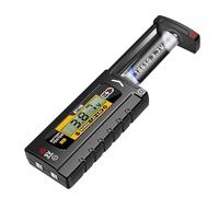 Probador Digital de Pilas,Comprobador de Voltaje Pequeño - Medidor Analizador con Pantalla Digital - Probador para Hogar y Oficina de Baterías AA AAA C D 9V y Pilas de Botón