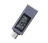 Probador digital de potencia USB C con pantalla mide voltaje corriente capacidad de potencia compatible con protocolos de carga rápida PD QC AFC VOOC
