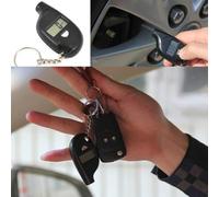 Probador digital de presión de neumáticos de factor de forma pequeño con pantalla LCD para controles de presión de neumáticos PSI KPa Bar cm2 (negro)