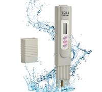 Probador Digital de TDS Calidad del Agua, Portátil Digital Temperatura PPM Prueba Medidor Pen Analizador para Medir Agua Potable, Cultivo Hidropónico, Acuario, Piscina y Spa