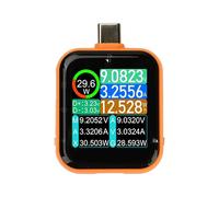Probador Digital de Voltaje y Amperímetro de Sensor de Gravedad T3 Control Táctil de Alta Precisión USB 4.5-50V 6A Puerto Tipo-C