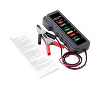 Probador eléctrico de batería de mano de 12 V, herramienta de diagnóstico de batería que proporciona lecturas rápidas en niveles de carga y probador de motocicleta