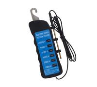 Probador eléctrico de valla eléctrica de fácil transporte, 10000 V con 6 indicadores LED, dispositivo ABS para alambre de metal y ganado