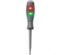 Probador eléctrico del destornillador con el sistema del LED para la diferenciación viva/cero y la detección de la discontinuidad de la línea (A)