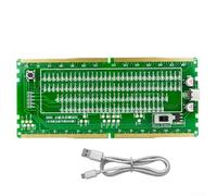 Probador LED de diagnóstico de ranura de memoria DDR5 para placas base de servidor de escritorio, doble entrada de alimentación, detección visual de fallos, 23,6 g, herramienta ABS ligera, color verde