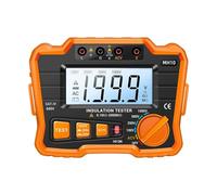 Probador Megger Megóhmetro digital MH10, comprobador de resistencia aislamiento, multímetro con pantalla LCD(Oranje)