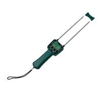 Probador portátil de humedad de grano con retroiluminación, sonda de acero al carbono de alta precisión y aviso de voz, rango de medición del 7,5 al 55 por ciento para análisis de contenido de humedad