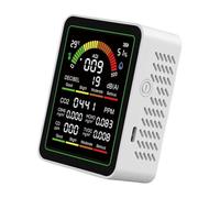 Probador profesional de calidad del aire para CO2 C6H6 Formaldehído TVOC Temperatura Humedad con medidor de ruido y pantalla LCD Probador de calidad del aire doméstico
