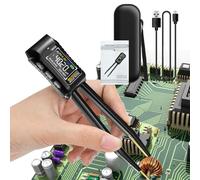 Probador SMD inteligente,probador de componentes inteligentes | Pinza para probador digital SMD,Reconocimiento de componentes 'analizador de componentes de alta precisión con pantalla de diodo y conde