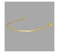 Probador Tienda de Ropa Barra de Cortina para Probadores de Boutique, Riel Curvo en Forma de U de Montaje en Pared de Alta Resistencia para Tienda de Ropa(Rod Only,Gold Rod 140cm/55.1in)