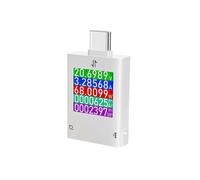 Probador Tipo C de 4,5-50 V con Pantalla Digital Multifunción, Amperímetro, Medidor de Potencia para Carga de Celulares, PD3.2. A