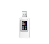Probador USB 10 en 1, voltímetro digital de CC, amperímetro, medidor voltaje corriente, detector, cargador banco energía, indicador(MBUSD-700DH-CL-6M)