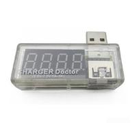 Probador USB C Medidor de corriente de voltaje 0-2.5A Multímetro digital para cargador Cable Power Bank Capacidad Comprobar azul blanco (blanco)