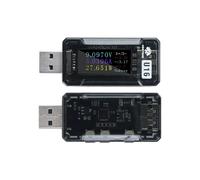 Probador USB con Pantalla IPS HD, Voltímetro, Amperímetro, Tipo C PD/QC2.0/QC3.0, Detección Rápida de Carga, Voltaje, Corriente y Capacidad A