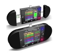 Probador USB de 24 pulgadas y 2,4, voltímetro digital tipo C DC 5, amperímetro, detector voltaje banco energía, medidor eléctrico QC PD for aplicaciones(UD24 add 18pcs)