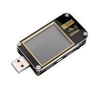 Probador USB FNB48S Medidor de voltaje de corriente con pantalla de 1.77 pulgadas para detección de protocolo de carga rápida QC4+ PD3.0, potencia de 6.5 A, USB-C 3.0 (sin control de aplicación)