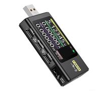 Probador USB FNB58 con interfaces de alta corriente 5P y 24P Full Pin para detección rápida de carga y monitoreo de potencia de corriente de voltaje en tiempo real (sin control de aplicación)