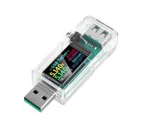Probador USB Medidor de Potencia USB, Multímetro USB 3.3-30V 0-5A Voltaje Corriente Capacidad Amperímetro Voltímetro Amperímetro Detector