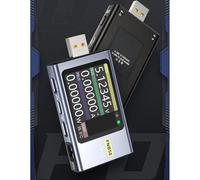 Probador USB para carga rápida, medidor de voltaje y corriente FNB58 con pantalla LCD de 2.0 pulgadas, soporta protocolos PD QC FCP AFC, Dash VOOC, 4 (con control de aplicación)