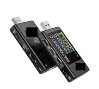 Probador USB, voltímetro, amperímetro, tipo C, detección de carga rápida, medición capacidad disparo, ondulación(FNB58 With Bluetooth)