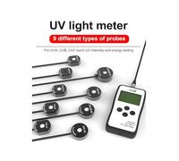 Probador UV Medidor de luz Ultravioleta Radiómetro UVA UVB UVC Fuentes de luz LS125 Sonda múltiple Alta precisión Operación Simple,Versátil(LS125 with UVCLED-X0)