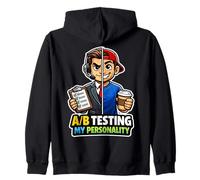 Probando A/B mi Personalidad, Divertida comercializadora Digital Sudadera con Capucha