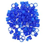 PROBEEALLYU Anillos de Paloma numerados Anillos de pie de Paloma numerados, 100PCS Anillas Aves Anillos de Pierna Banda Anillas para Palomas/Aves de Corral/Aves Anillas Número 1-100 (Azul Oscuro)