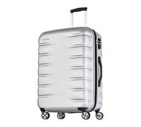 Probeetle by Eminent Maleta Voyager VII Expandible 68cm 81/92L Equipaje Rígido Ultraligero Anti-Rayones 4 Ruedas Dobles Candado TSA Plata
