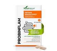 Probinflam 450 mg, 20 cápsulas, Soria Natural | Probióticos - Vitaminas C, E y grupo B - Ácido fólico - Mucosa intestinal