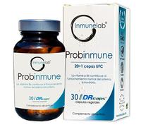 Probinmune, probiótico y prebiótico (simbiótico) 20+1 cepas, Bacillus subtillis (natto), Bacillus coagulans. Saccharomyces boulardii,30 Cápsulas de Liberación Retardada (DRcaps®)