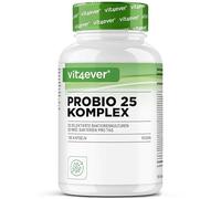 Probio 25 Complejo Probiótico - 25 Cepas Bacterianas y 32 Mil Millones de UFC por Dosis Diaria - Con Inulina como Prebiótico - Gastrorresistente - 180 Cápsulas Veganas - Suministro para 3 Meses
