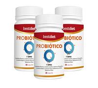Probióticos con 7 Cepas y Prebióticos FOS 30 Cápsulas (3 Pack) - Probioticos y Prebioticos Intestinales - Complemento Alimenticio para la Microbiota Intestinal - Lactobacillus - Bestdiet