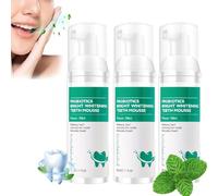 Probióticos Dientes Blancos Brillantes Mous, Hierbas Blancos Brillantes Mous De Reparación Oral, Aliento Fresco Y Pasta De Dientes Limpia Profunda, Encías Saludables, Aliento Fresco (3pcs)