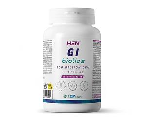 Probióticos Intestinales 100 Billion UFC - 11 Cepas Lactobacillus, Bifidobacterium y Streptococcus - de HSN GI BIOTICS | 60 Cápsulas DR Caps® de liberación retardada y recubrimiento entérico