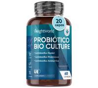 Probióticos Intestinales 60 Cápsulas con 77 mil millones de UFC y 20 Cepas Bacterianas Regulan tu Organismo y Cuidan tu Flora Intestinal