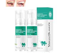 Probióticos Mousse blanqueador brillante para dientes Mousse para limpieza profunda de dientes Mousse reparador bucal Dientes Cuidado total Enjuague bucal Mousse para el cuidado bucal para la salud de